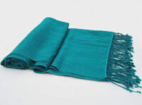 Turquoise Cashmere silk shawl