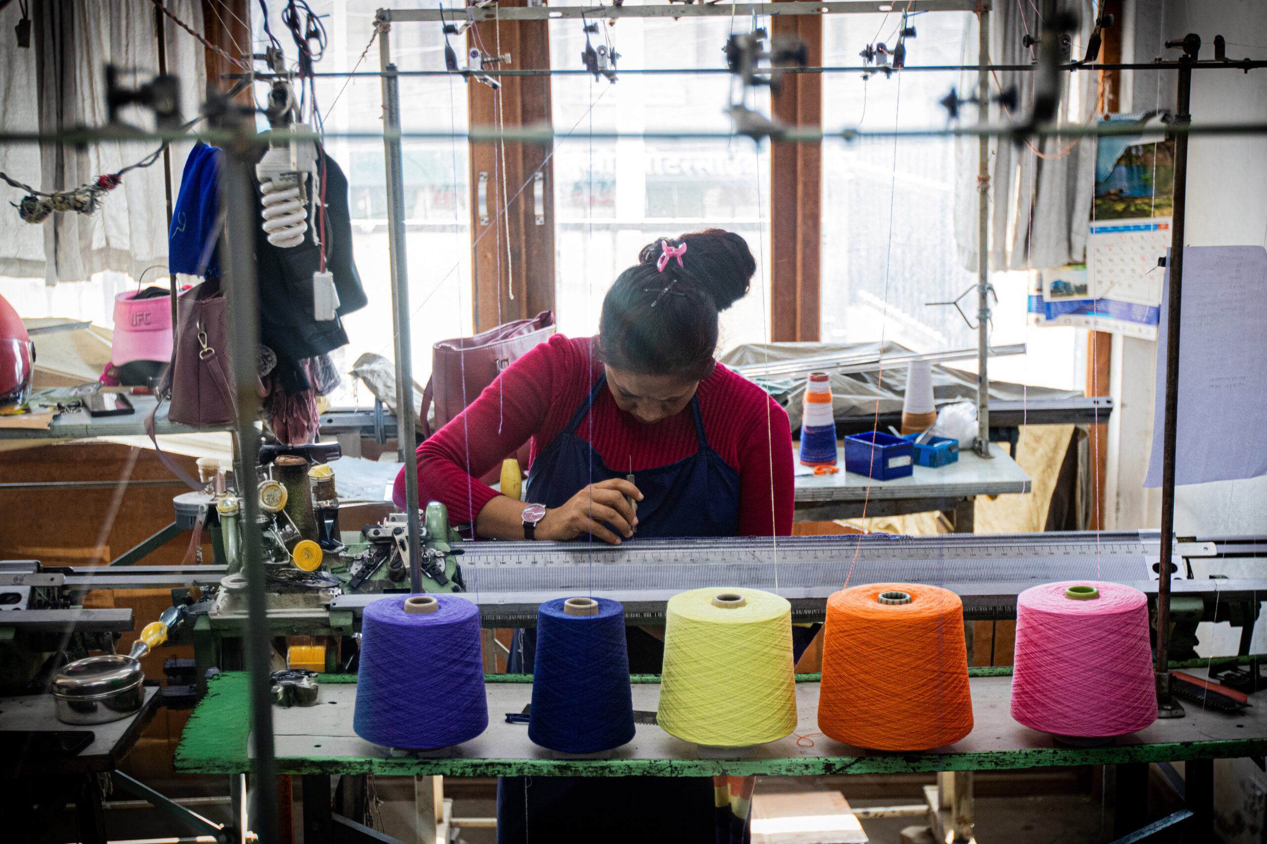 Inside the Pashmina Studio cashmere workshop in Kathmandu